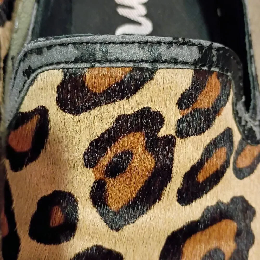 Sam Edelman Khloe Leopard Slip On Loafers size 7.5 Women's